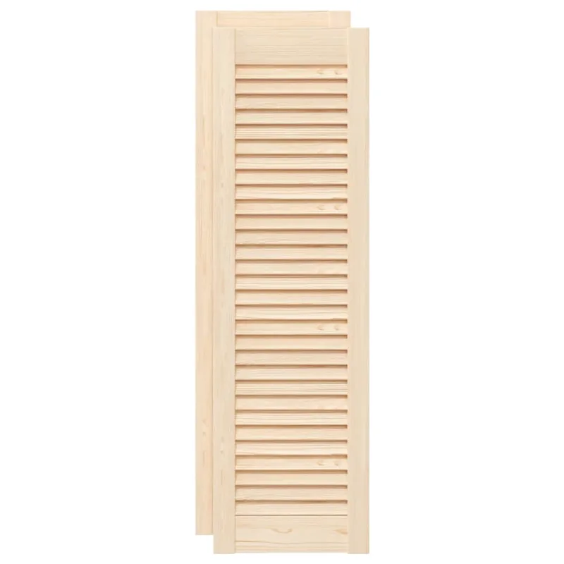Puerta de armario de lamas 2 uds 99x29,5 cm madera de pino - comfortxl