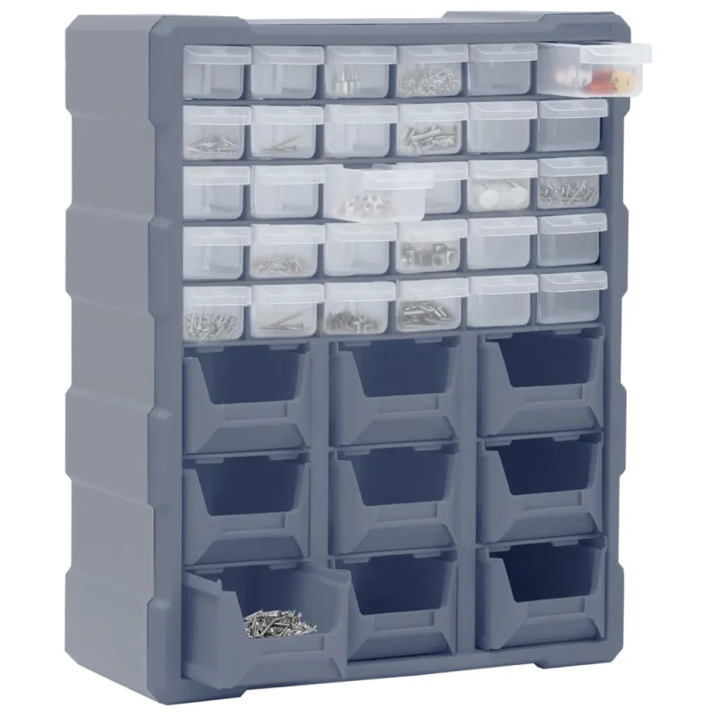 Organizador multicajones con 39 cajones 38x16x47 cm - comfortxl