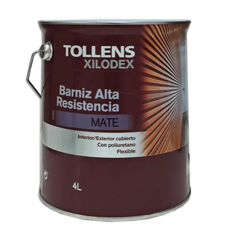 Barniz alta resistencia mate interior 4 lt (ipé de la amazonia 515)