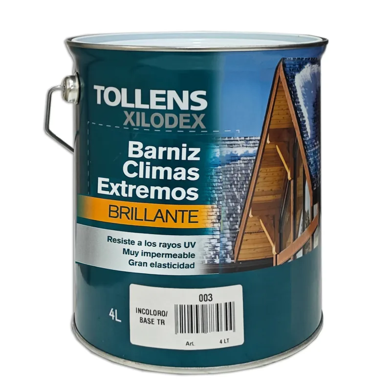 Barniz climas extremos brillante 4 lt (castaño del norte 504)