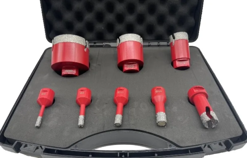 Maletin brocas diamantadas porcelánico