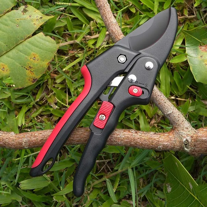 4pcs tijeras de jardín sk5, cortas ramas con trinquete económico, hojas duraderas, herramientas para jardinería y paisajismo, corte preciso y fácil