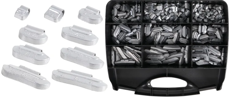 Surtido de contrapesos de equilibrado de ruedas | 320 piezas