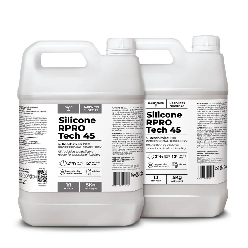 R pro tech 45 - silicona líquida para moldes duros y de alta precisión ( 10 kg)