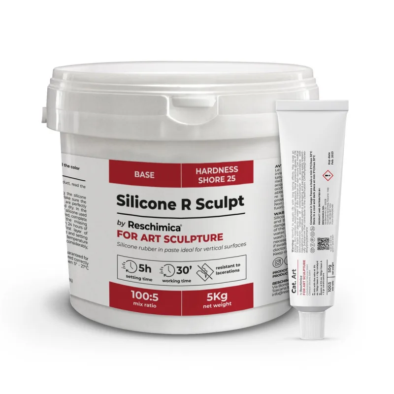 Caucho de silicona r sculpt para escultores (5kg)