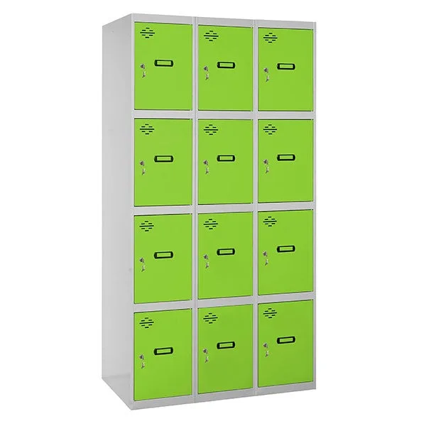 Taquillas metálicas simonlocker (180x120x50cm) gris y verde