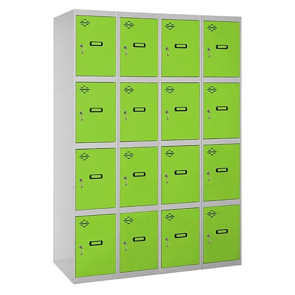 Taquillas metálicas simonlocker (180x160x50cm) gris y verde