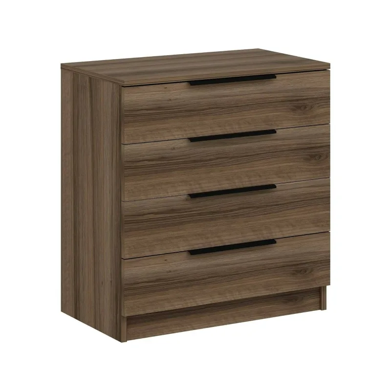 Cajonera, 5 cajones con apertura y cierre deslizante, 73x42x77h cm, color marrón nogal - elysee