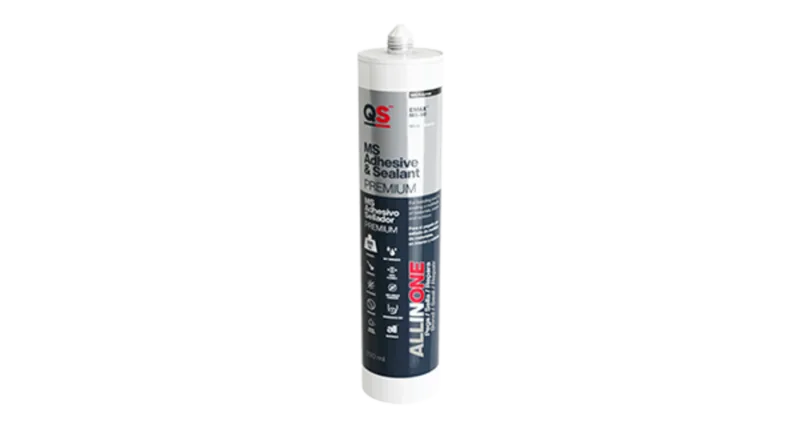 Adhesivo sellador ms-50 blanco 290ml | caja 12 cartuchos | qs adhesives | multiusos construcción