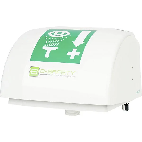 Lavaojos de pared con cuenco y tapa plegable, modelo br 850005