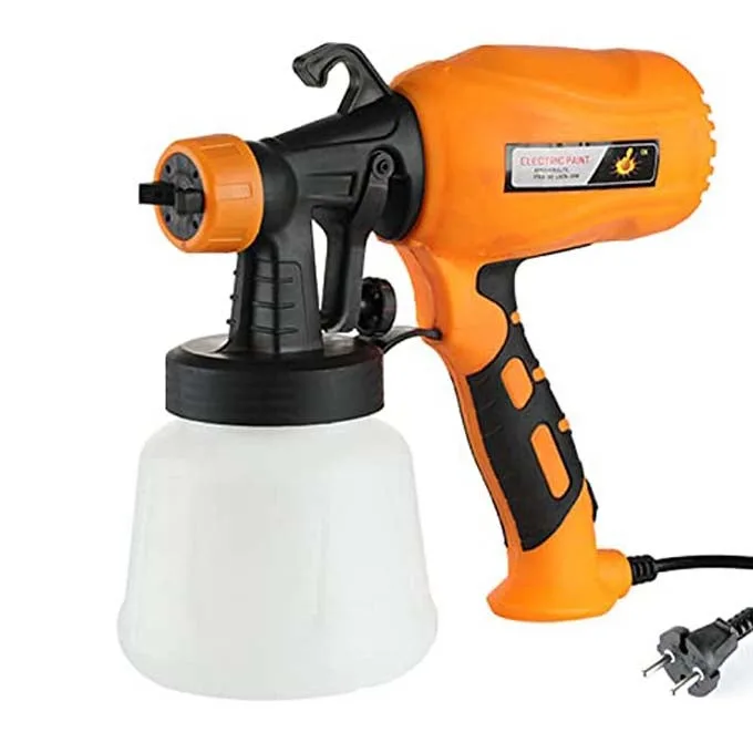 Pulverizador de pintura eléctrico con 3 patrones de pulverización y una gran capacidad de 900 ml, ideal para pintar muebles, cercas y casas.