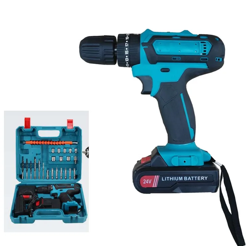 Taladro/atornillador inalámbrico multifunción de 28 v, juego de herramientas eléctricas de iones de litio, destornillador eléctrico, taladro eléctrico