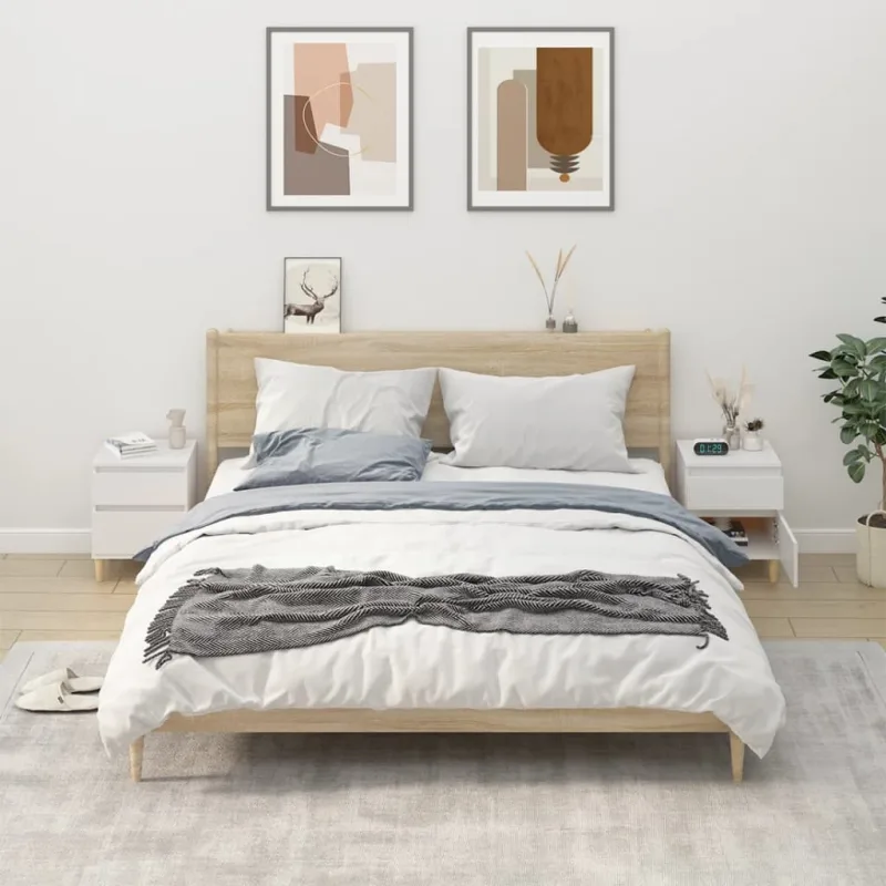 Mesitas de noche 2 unidades color 40x35x50 cm