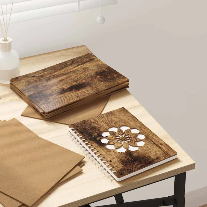 Paneles decorativos 150 pcs roble ahumado 21 x 30 x 0,27 cm