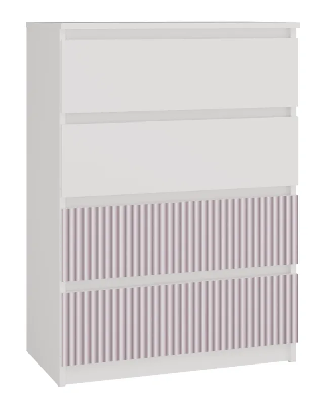 Cómoda, blanco/rosa, 70 x 97 x 40 cm