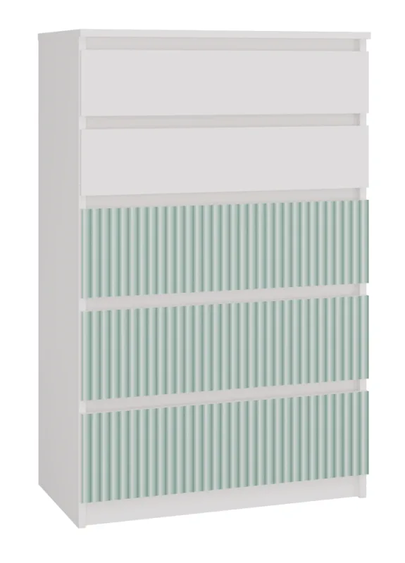 Cómoda, blanco/menta, 70 x 109,5 x 40 cm