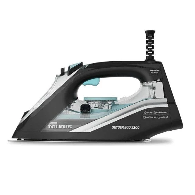 Plancha taurus geyser eco de 3200 w, color negro