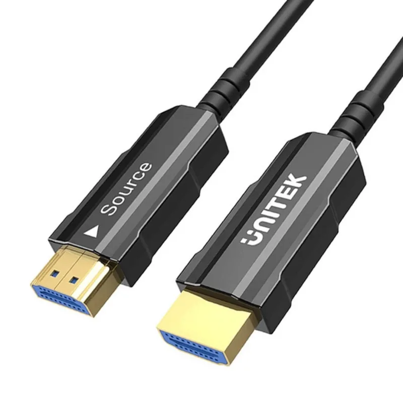 Cable óptico hdmi unitek 2.0 aoc 4k 60hz 20m