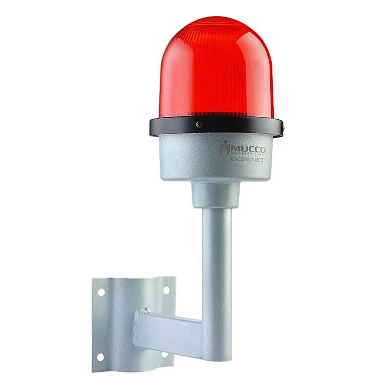 Barrera de balizamiento intermitente para montaje en pared 24 v/cc