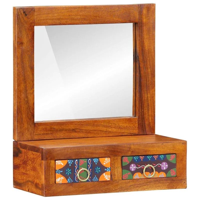 Maison exclusive - armario de pared marrón 40 x 20 x 50 cm madera de acacia sólida