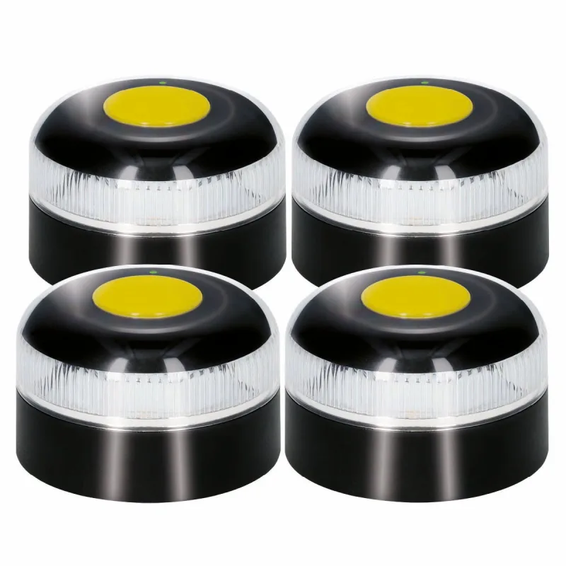 Pack 4 luz de emergencia v-16 conectada dgt 3.0 [pmk grupo [030101] - geolocalización incluida