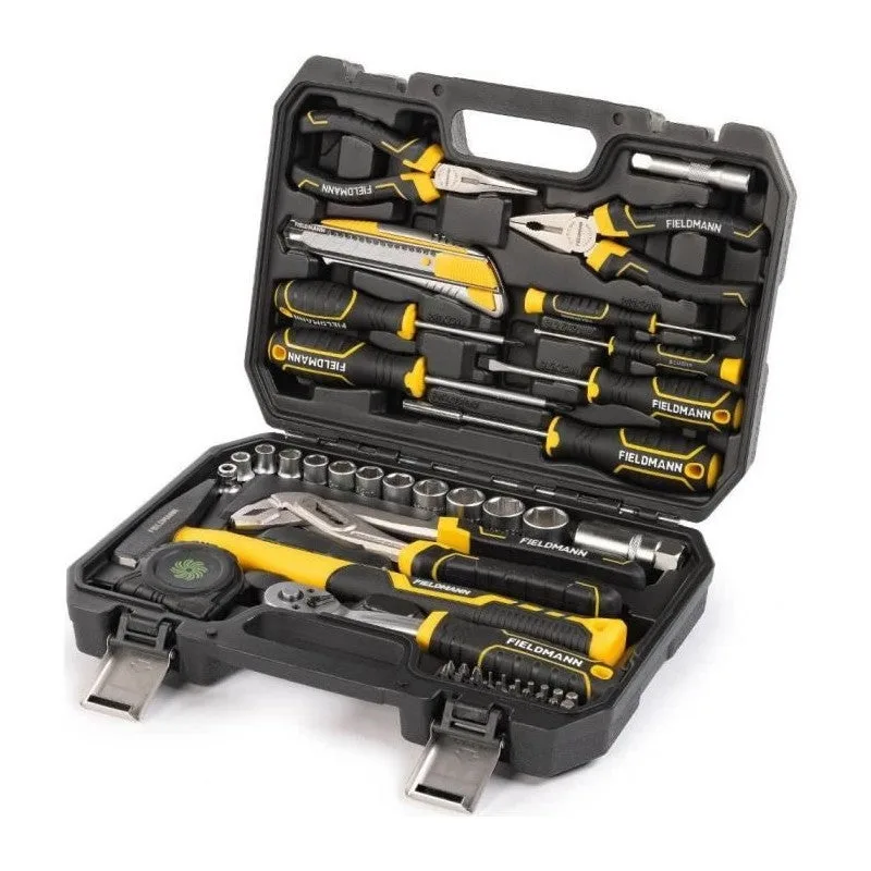 Maletín de herramientas fieldmann maletín amarillo durable 34cm