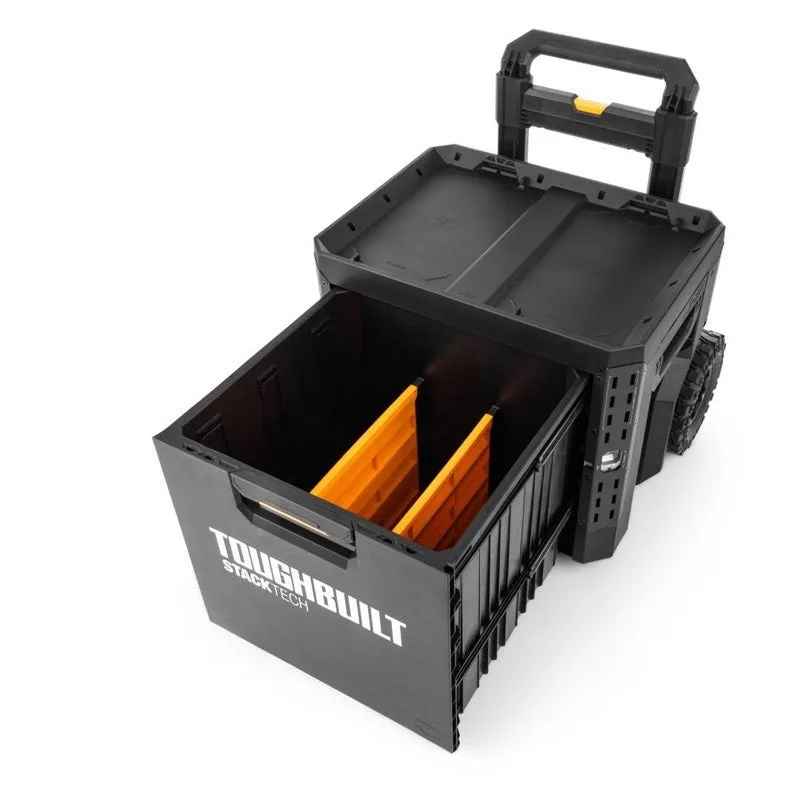 Caja de herramientas con ruedas con 1 cajón y cerradura stacktech® toughbuilt