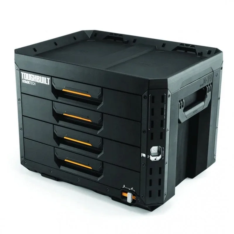 Caja de herramientas con 4 cajones y cerradura stacktech® toughbuilt