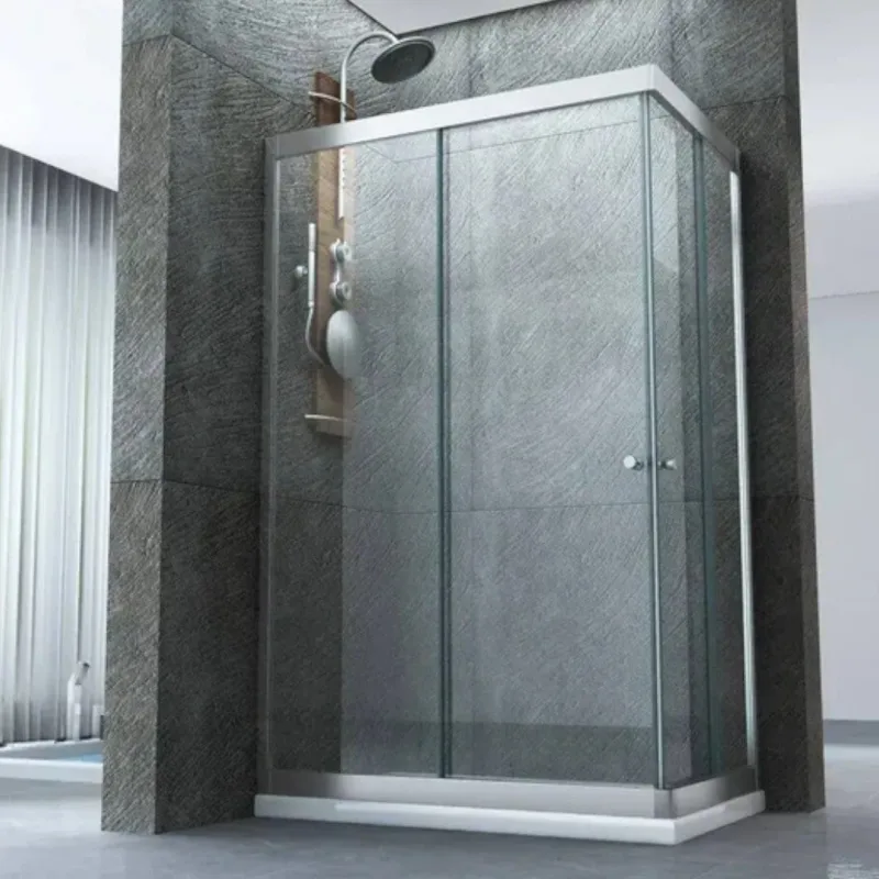 Mampara de ducha esquinera de pvc con puerta corredera brixo, 70×90×190 cm, diseño de girasol