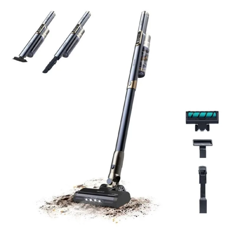 Cecotec aspiradora escoba ligera sin cable scoba 3000. motor digital brushless 210w, presión de succión 20kpa