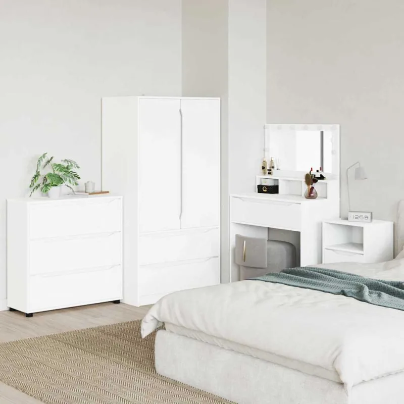 Armario de almacenamiento 80 x 31 x 81 cm madera contrachapada