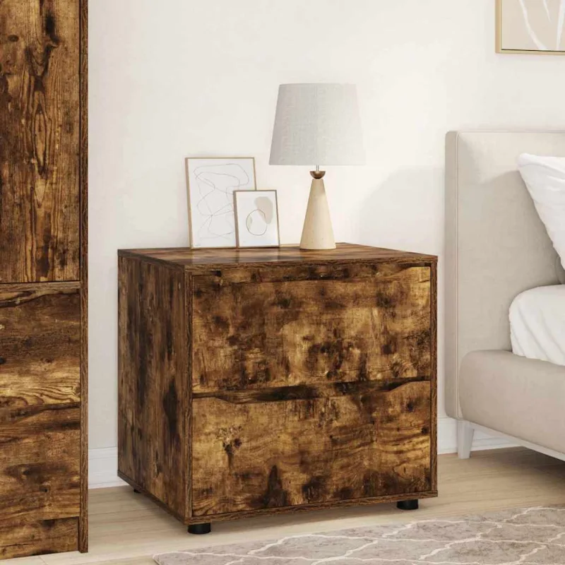 Armario de almacenamiento roble ahumado 60 x 48 x 57 cm