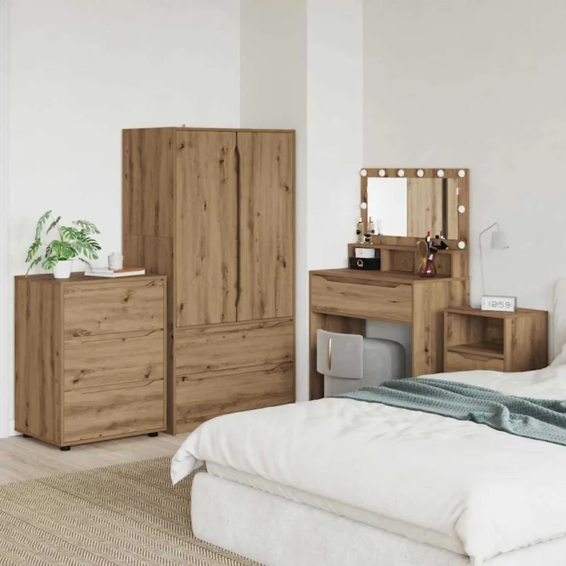 Armario de almacenamiento roble artesanal 60 x 48 x 81 cm