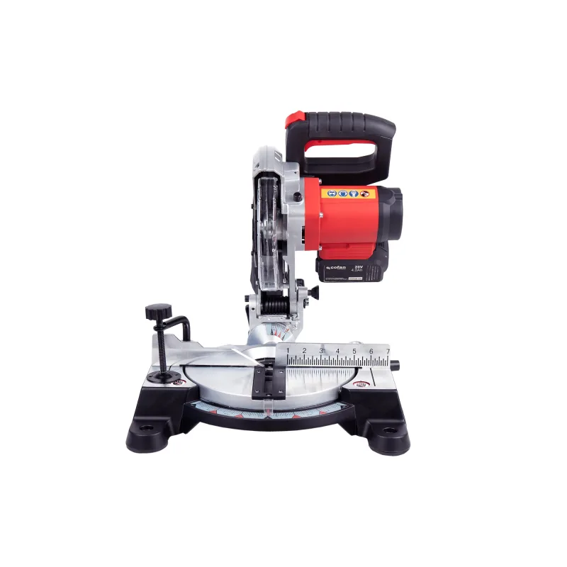 Ingletadora a batería 20 v con motor brushless | corte máx. 105 mm, inclinación -45°/+45°, velocidad 3200 rpm | incluye bolsa de