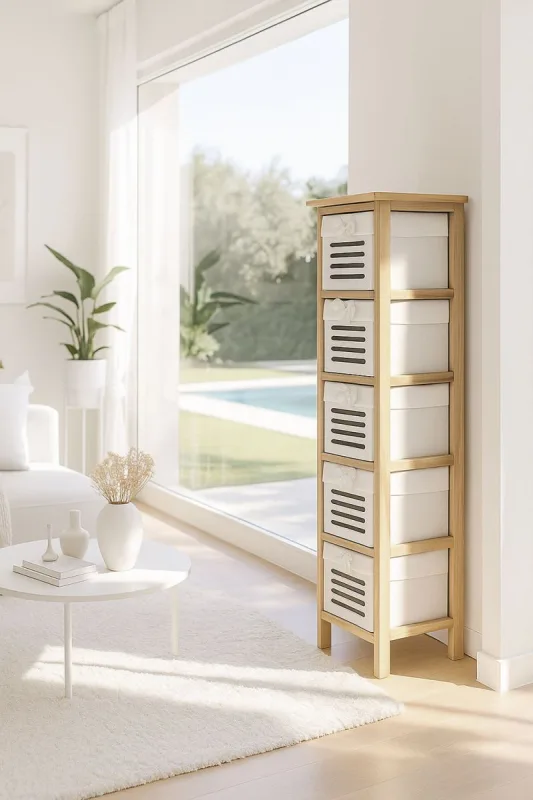 Regalos miguel - muebles auxiliares - cajonera estrecha nuvio 5 cajones