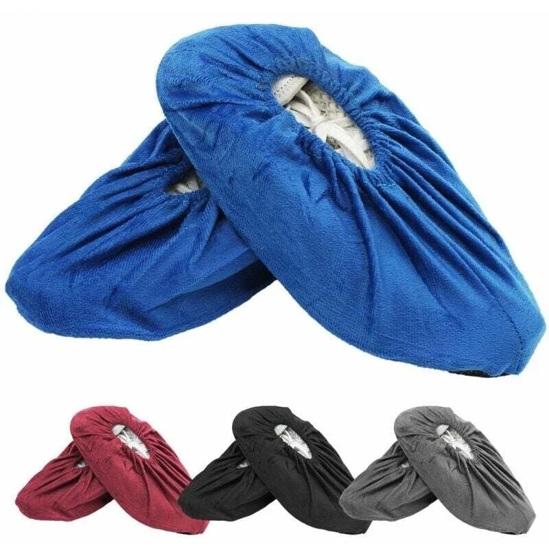 Lote de 50 pares de cubrezapatos lavables antideslizantes azules