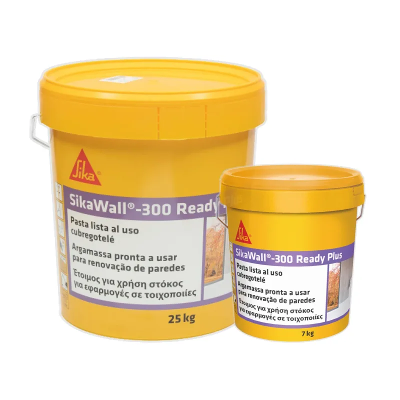Lote de 3 unidades sikawall-300 ready plus 7 kg cubo sika