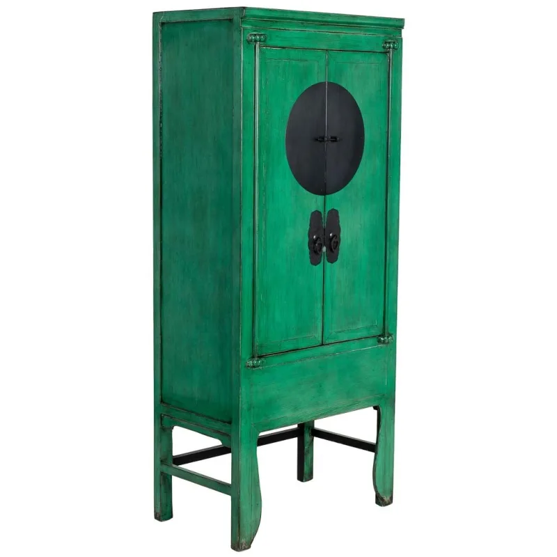 Armario de madera azul 84x50x194h cm