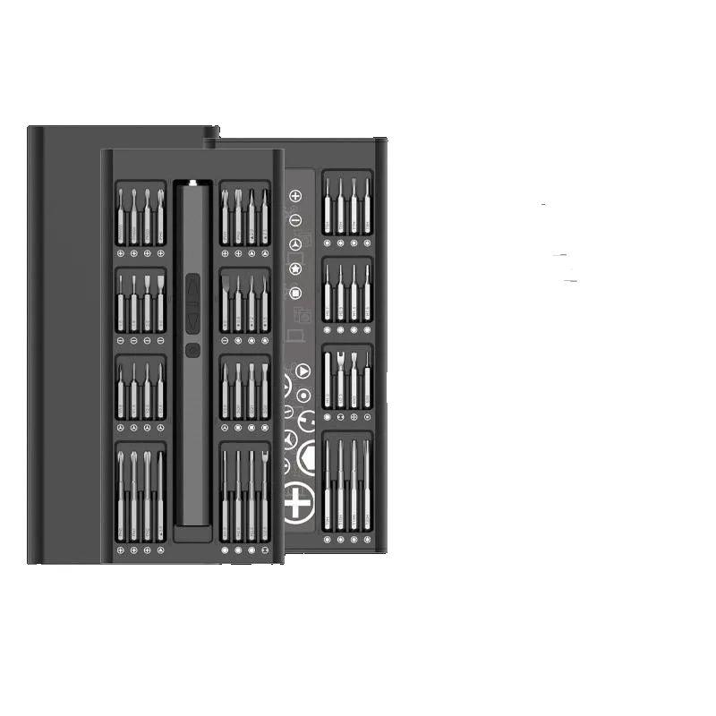 (82 en 1) juego de destornilladores eléctricos recargables de microprecisión, herramienta portátil recargable de cinco velocidades para reparaciones