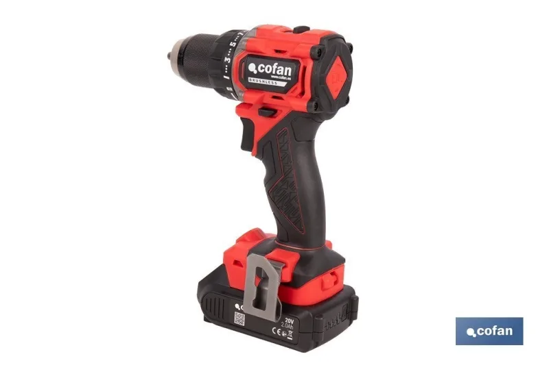 Cofan atornillador 20 v.1 bateria 2.0 ah.cargador percutor box