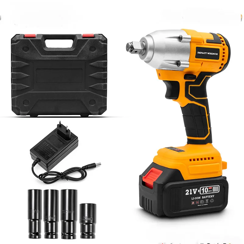 Taladro eléctrico inalámbrico de 21 v, batería de litio, reparación de automóviles, accesorios para destornillador (estándar europeo)