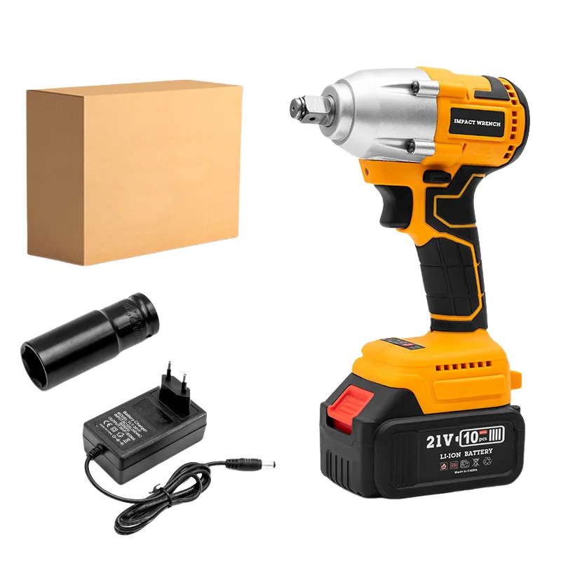 Taladro eléctrico inalámbrico de 21 v, batería de litio, reparación de automóviles, accesorios para destornillador (estándar europeo),