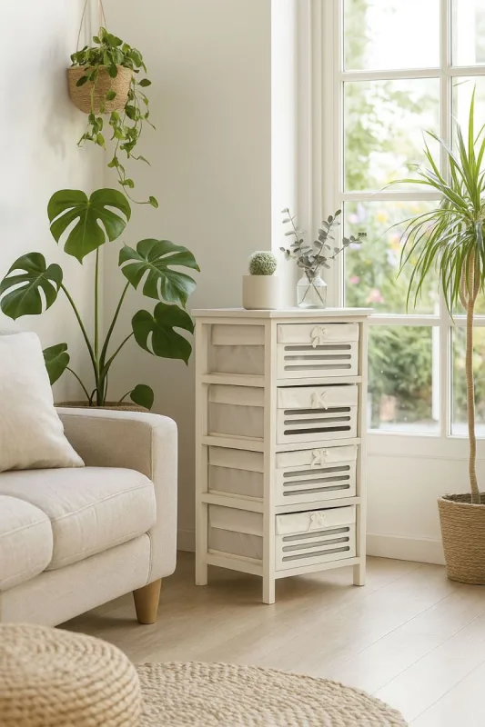 Regalos miguel - muebles auxiliares - cajonera ancha kirota 4 cajones