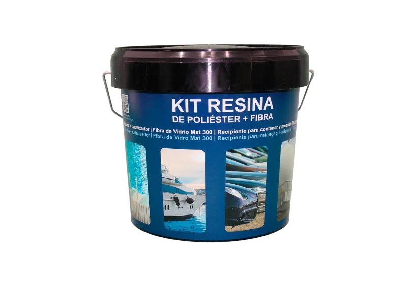 Kit resina de poliéster regarsa, peróxido mek, mat 300 g/m2