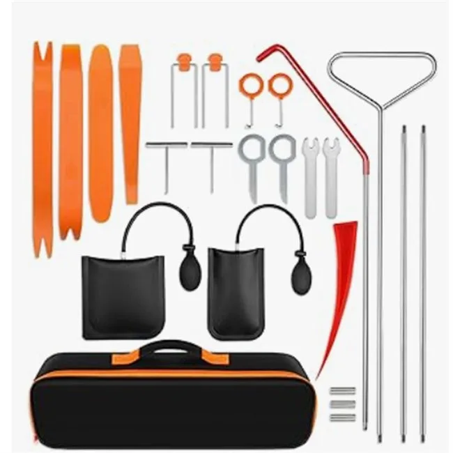 Kit de abridor de puerta de coche, pinza de fijación abierta de puerta, bomba de herramientas, herramientas de reparación de emergencia, 25 uds.