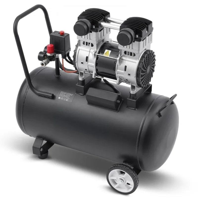 Compresor de aire silencioso 60l 125psi 1,25kw sin aceite tekmaquinas