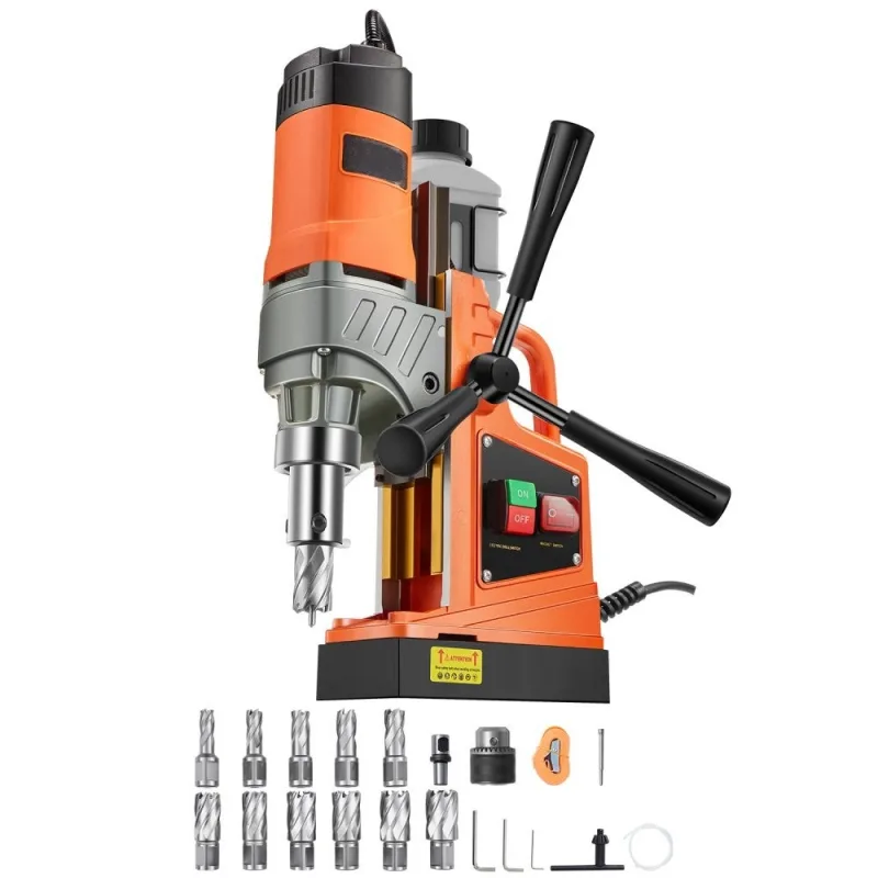 Taladro magnético profesional 1450w con fuerza de 12500n y sistema de refrigeración tekmaquinas