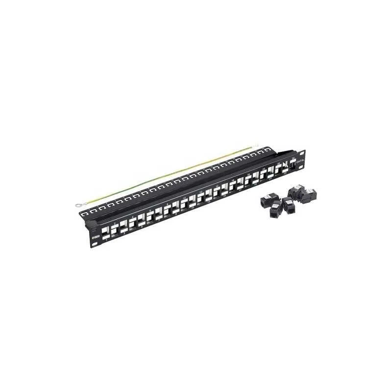 03024.8 panel 24 rj45 cat6a utp 1u