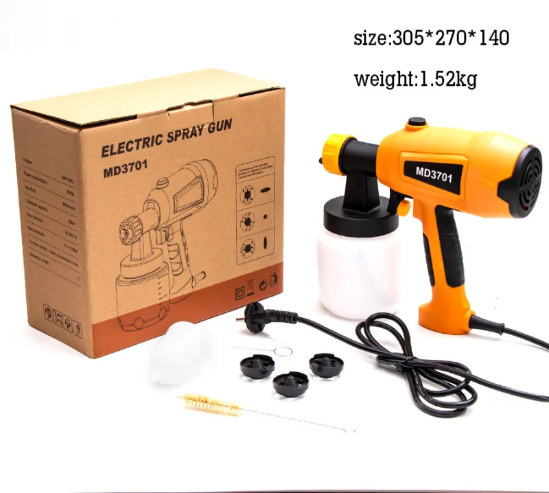 Pistola de pintura eléctrica, pistola de pintura de alta presión desmontable, herramienta de pulverización para pintura de látex y al óleo.