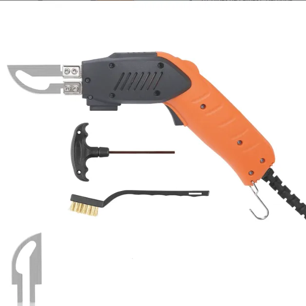 Cortadora de poliestireno de 100 w con refrigeración por aire, cortadora de cuerda eléctrica con temperatura ajustable para cuerda, lona, cuero, etc.